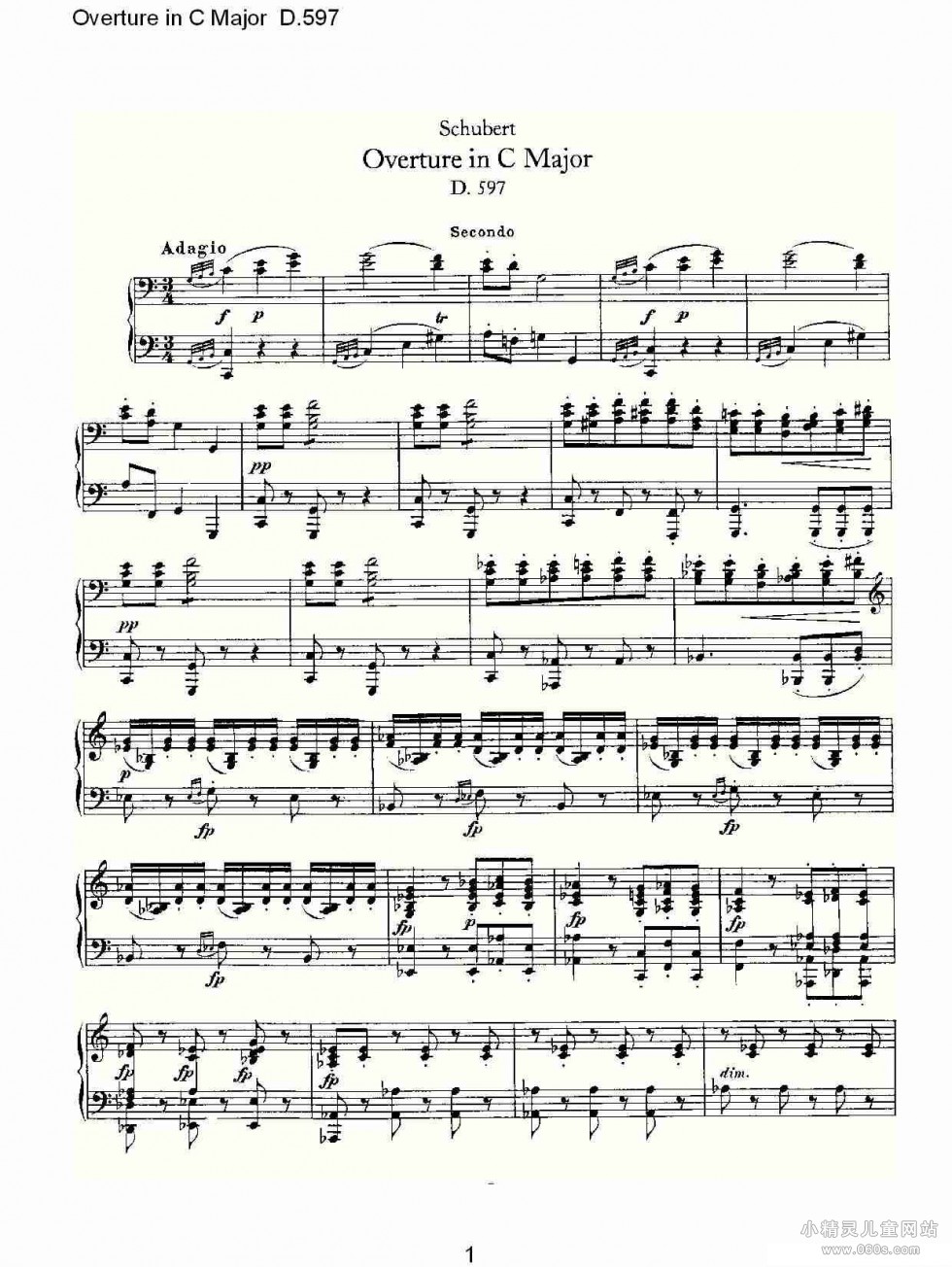 Overture in C Major D.597ô D.597