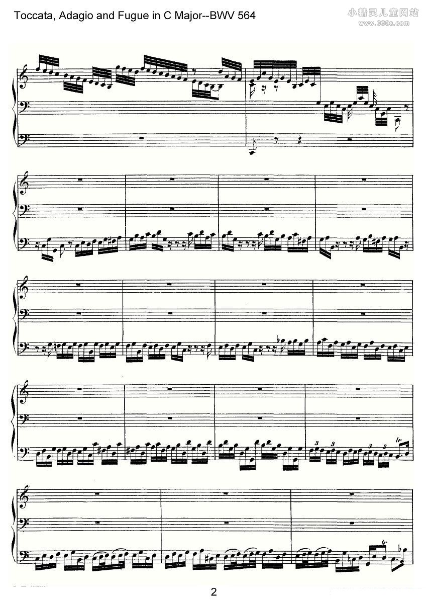 Toccata, Adagio and Fugue in C Major--BWV 564ܷף(2)