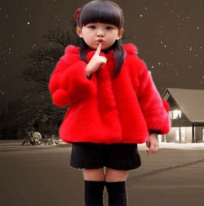 女童冬装皮草大衣外套 让宝宝穿得足够时髦和