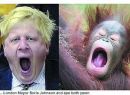 伦敦市长遭恶搞 动作表情像猩猩